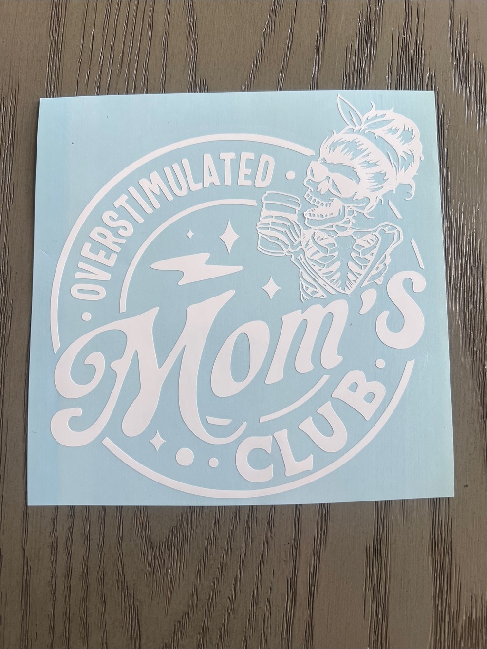 New Overstimulated Moms Club Sticker